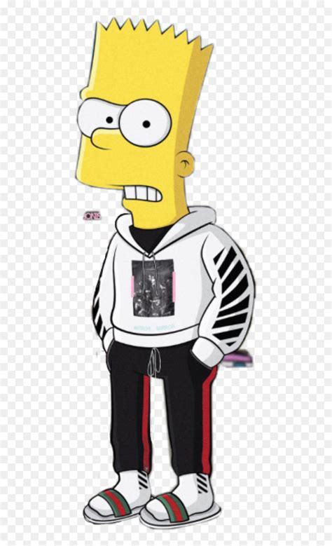 bart simpson off white.